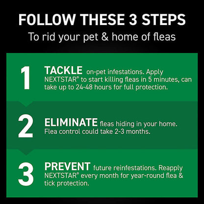 Nextstar Flea & Tick Topical for Large Dogs, 45-88 lbs