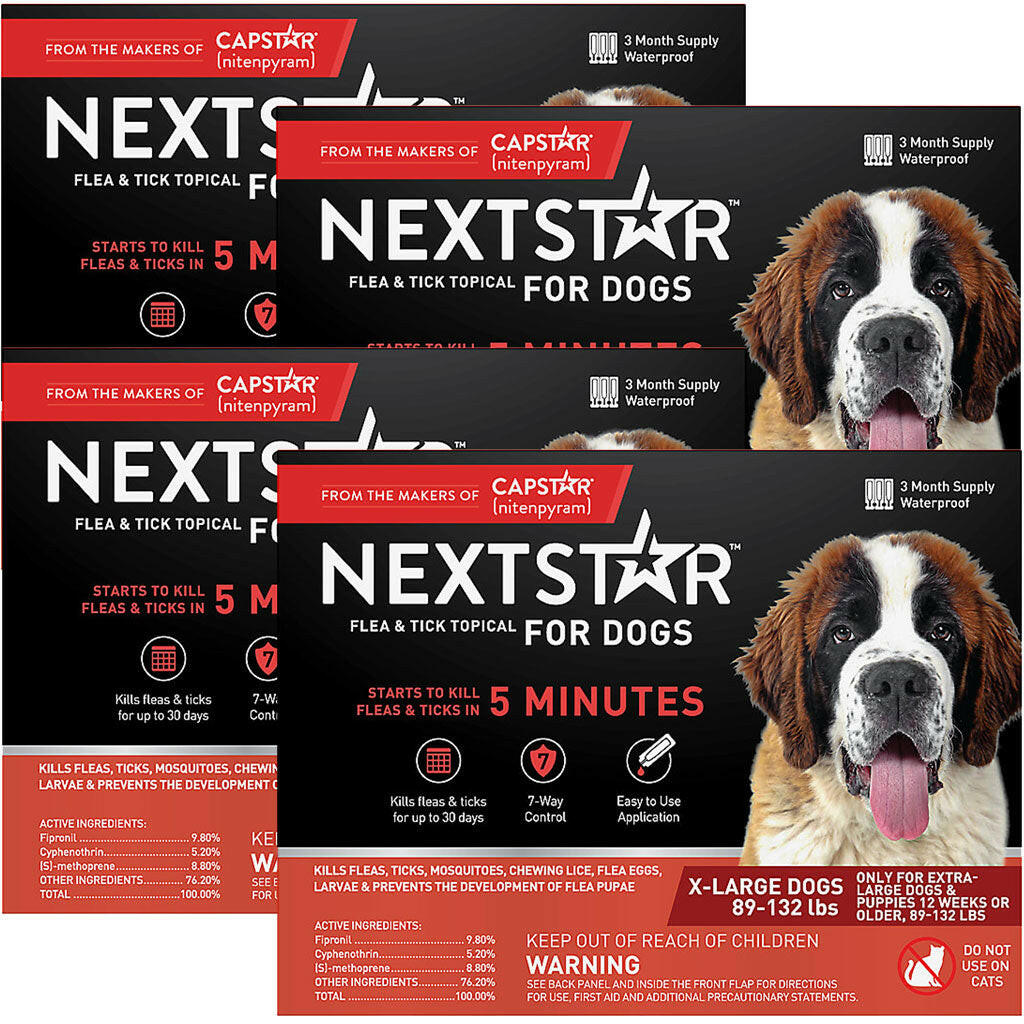 Nextstar Flea & Tick Topical for X-Large Dogs, 89-132 lbs