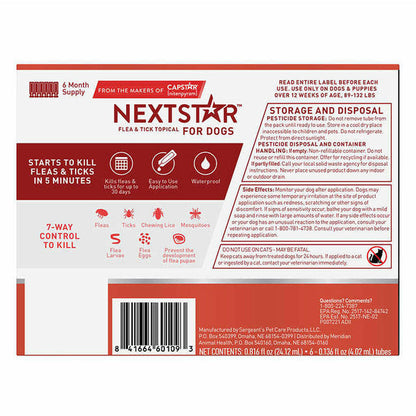 Nextstar Flea & Tick Topical for X-Large Dogs, 89-132 lbs