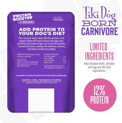 Tiki Dog Carnivore Topper Chicken & Egg 2.1oz