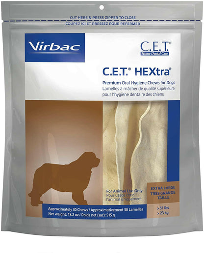 C.E.T. HEXtra Dental Chews for Large Dogs Over 50 lbs
