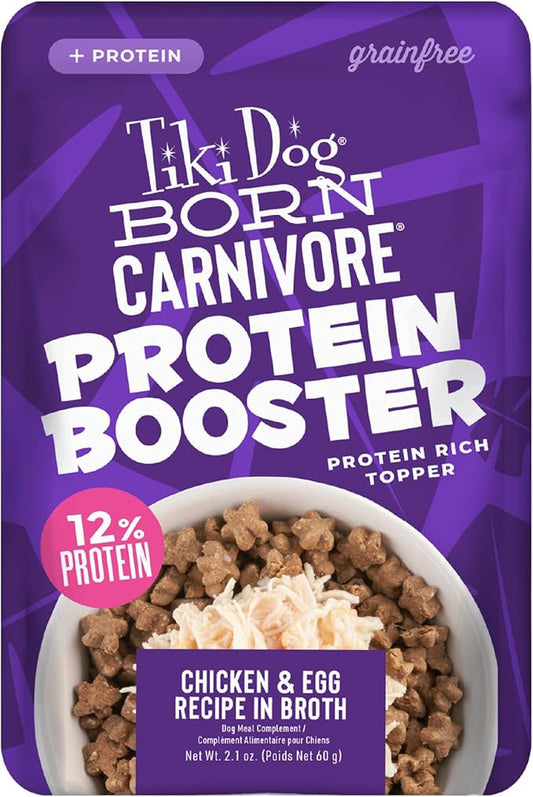 Tiki Dog Carnivore Topper Chicken & Egg 2.1oz