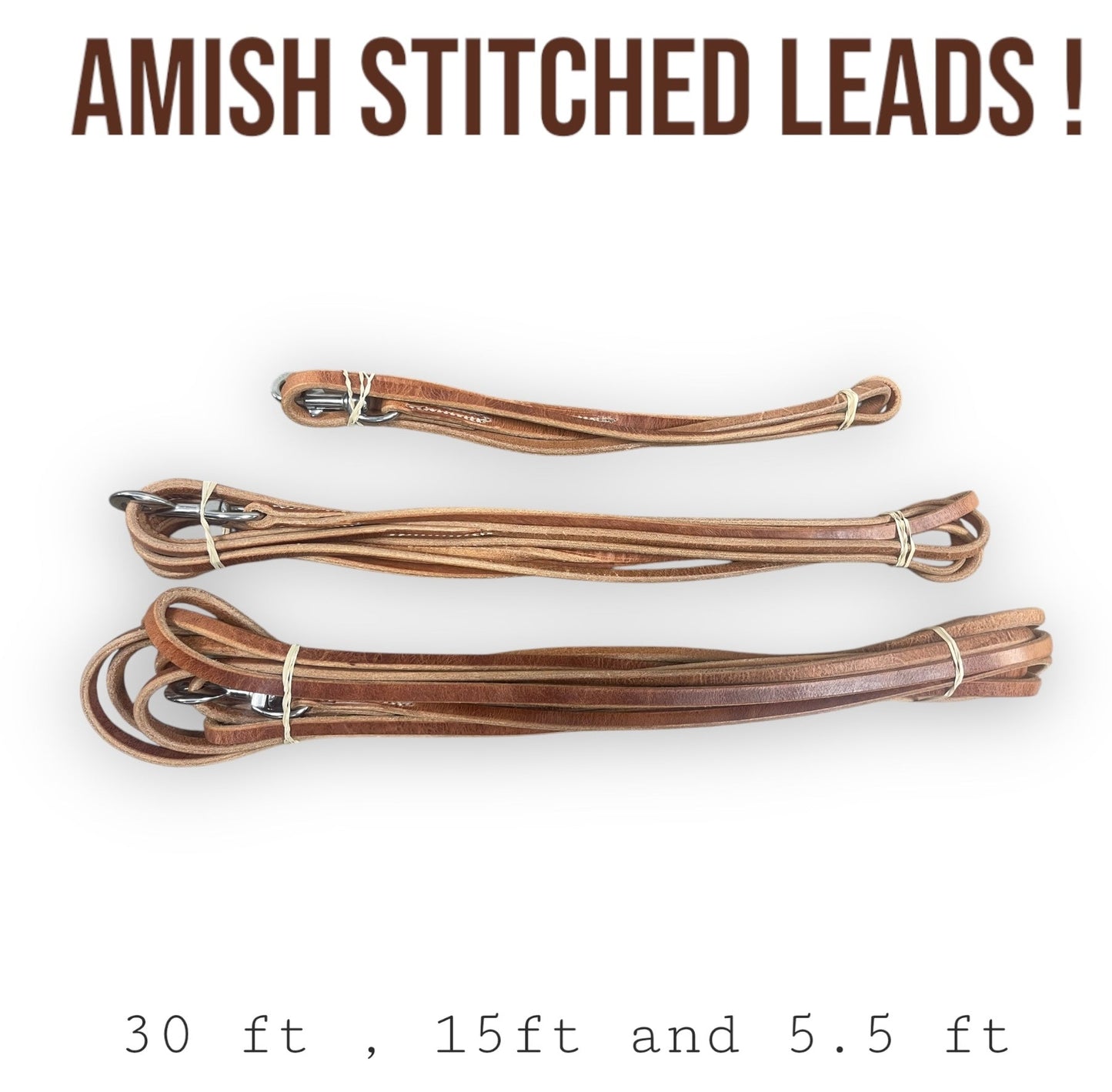 BlackJacks Amish Stitched Leads