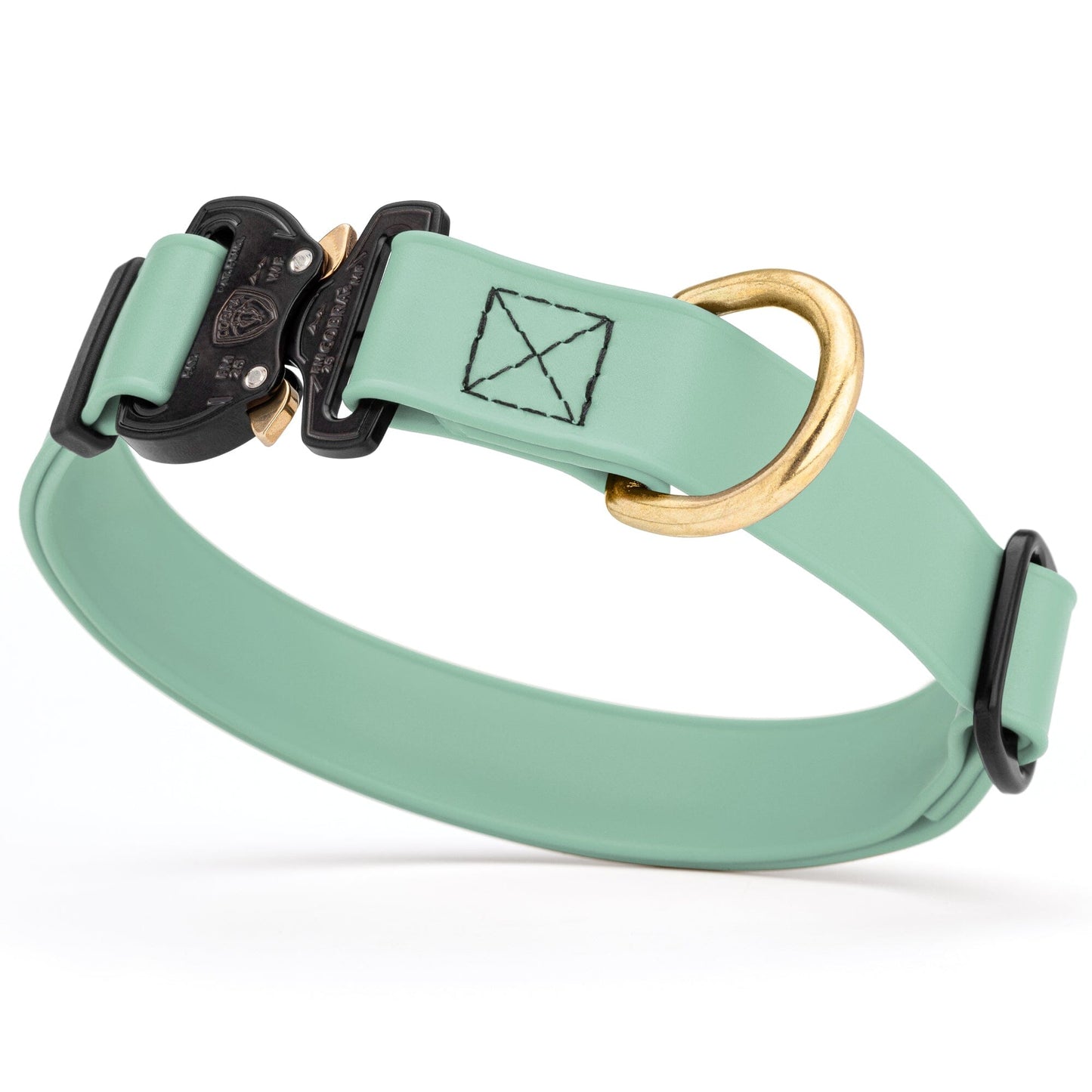 Viper BioThane Dog Collar with Cobra Metal Buckle – Odor Resistant and Waterproof