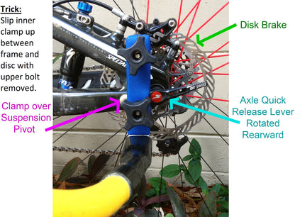 Chain-Stay Clamp for Right or Left Side Attachment