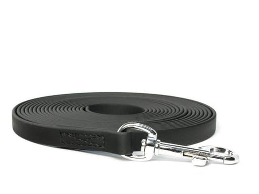 15′ Black BioThane Leash