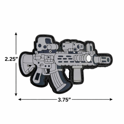AR15 Rifle Cartoon PVC Morale Patch