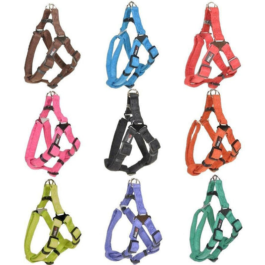 Dogline Comfort Microfiber Flat Step-In Harness (1" / 3/8")