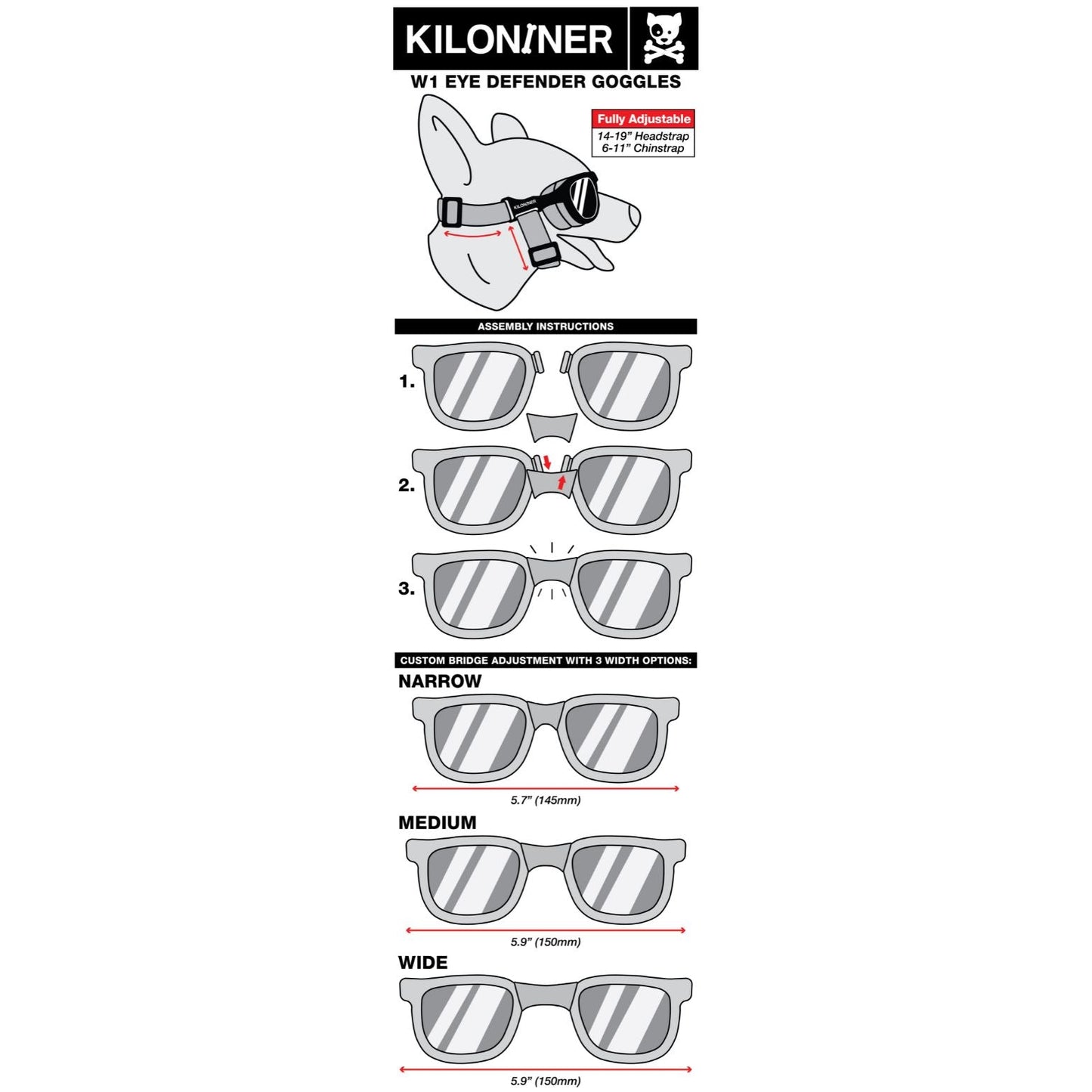 Kiloniner W1 Eye Defender Goggles
