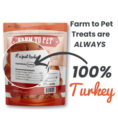 Farm to Pet Turkey Chips for Dogs