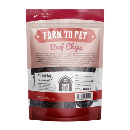 Farm to Pet Beef Chips for Dogs