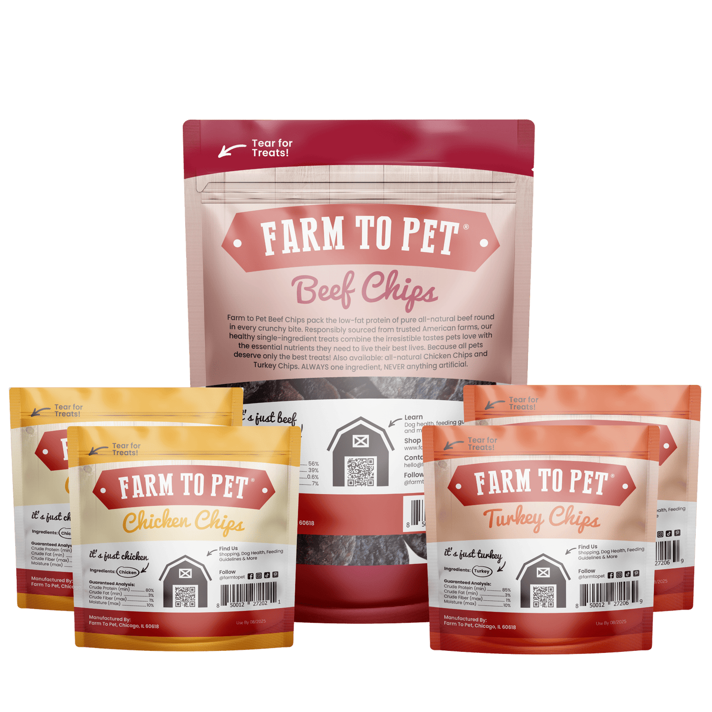 Farm to Pet Puppy Packs 'N Snacks Dog Treat Starter