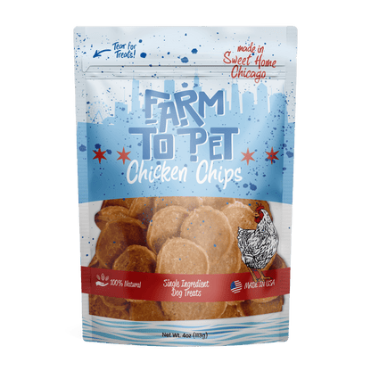 Farm to Pet Chicago Chicken Chips for Dogs