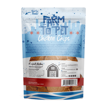 Farm to Pet Chicago Chicken Chips for Dogs