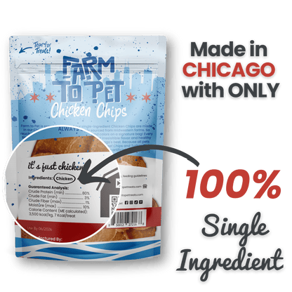 Farm to Pet Chicago Chicken Chips for Dogs