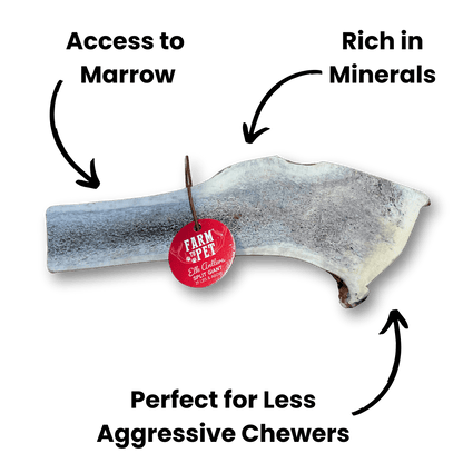 Farm to Pet Split Elk Antlers for Dogs