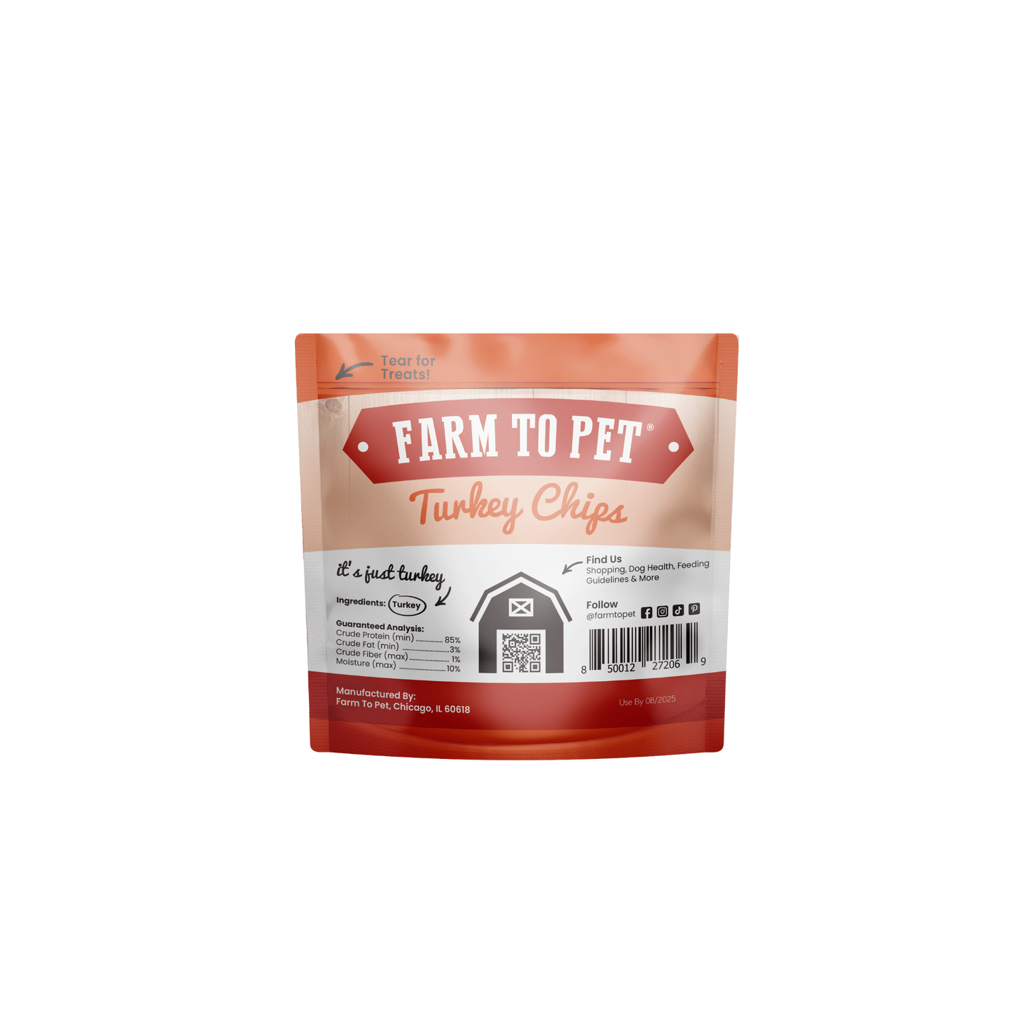 Farm to Pet Turkey Chip Snack Pack Bundles