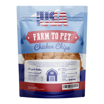 Farm to Pet Americana Chicken Chips for Dogs