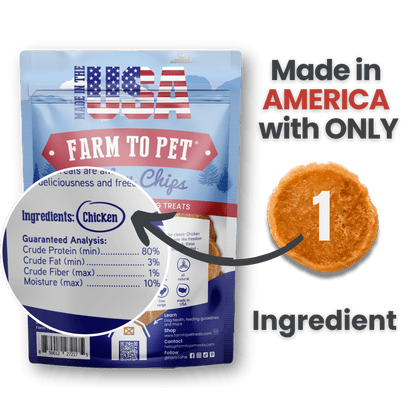 Farm to Pet Americana Chicken Chips for Dogs