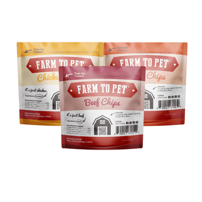 Farm to Pet Chicken, Turkey, & Beef Snack Pack Trio