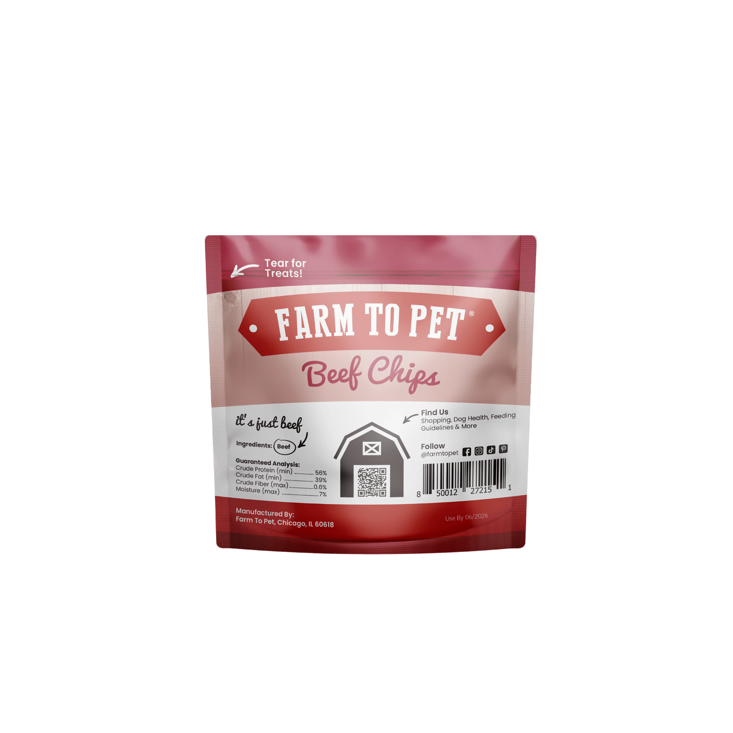 Farm to Pet Beef Chip Snack Pack Bundles