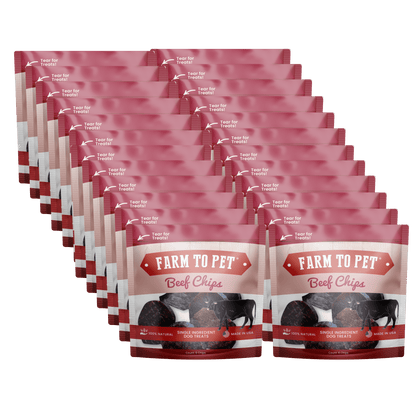 Farm to Pet Beef Chip Snack Pack Bundles