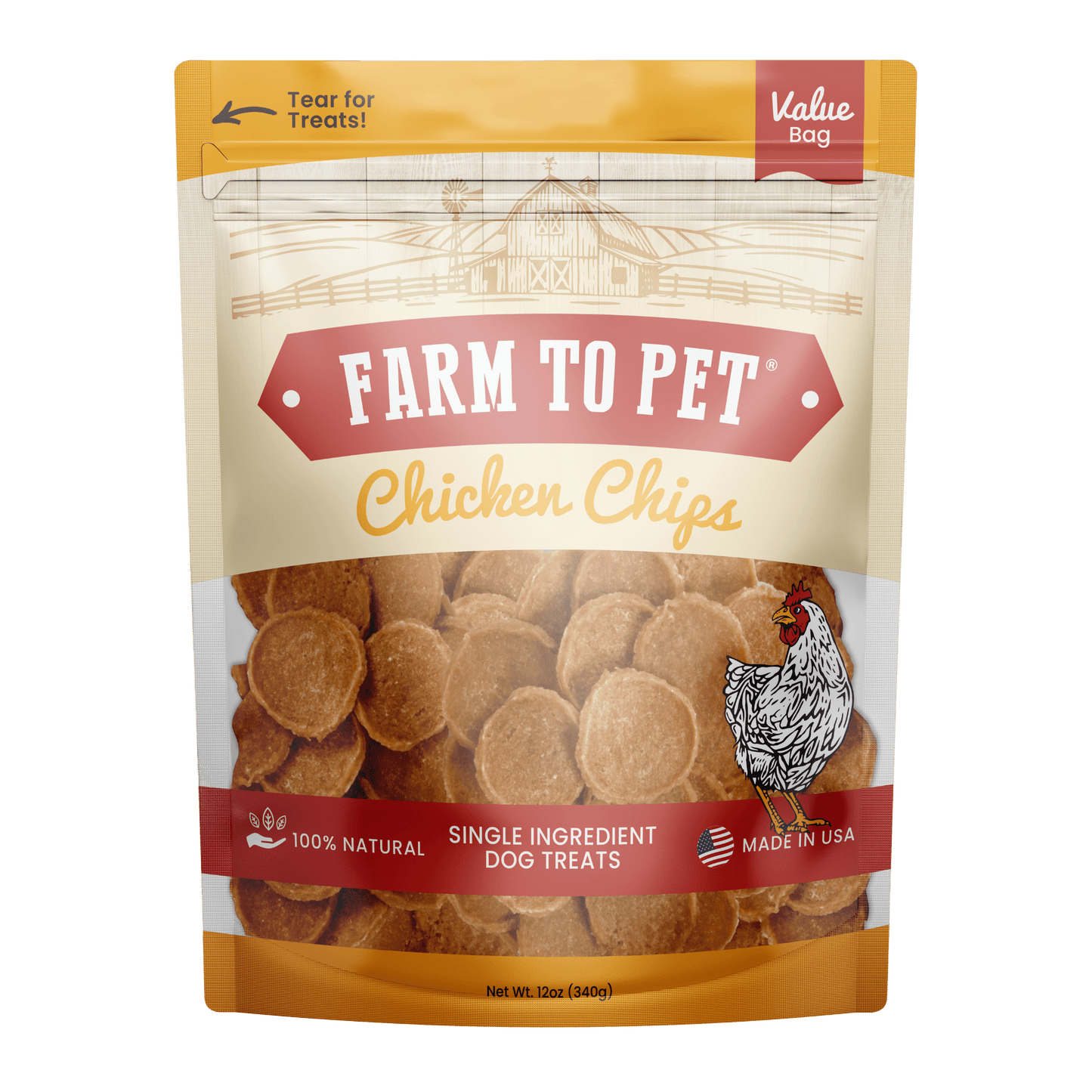 Farm to Pet Chicken Chips for Dogs
