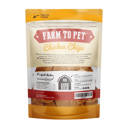 Farm to Pet Chicken Chips for Dogs