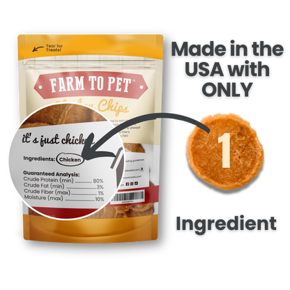 Farm to Pet Chicken Chips for Dogs