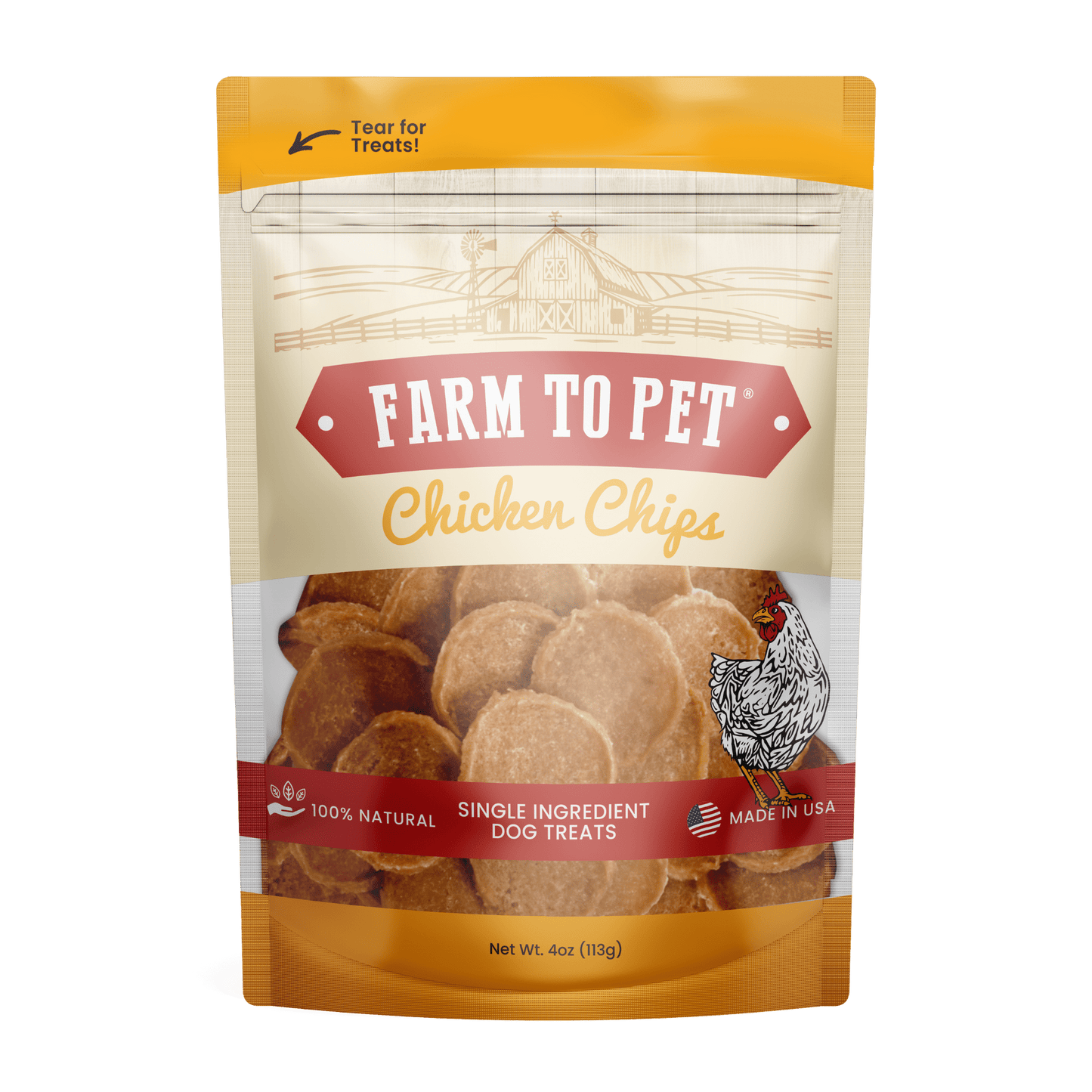 Farm to Pet Chicken Chips for Dogs