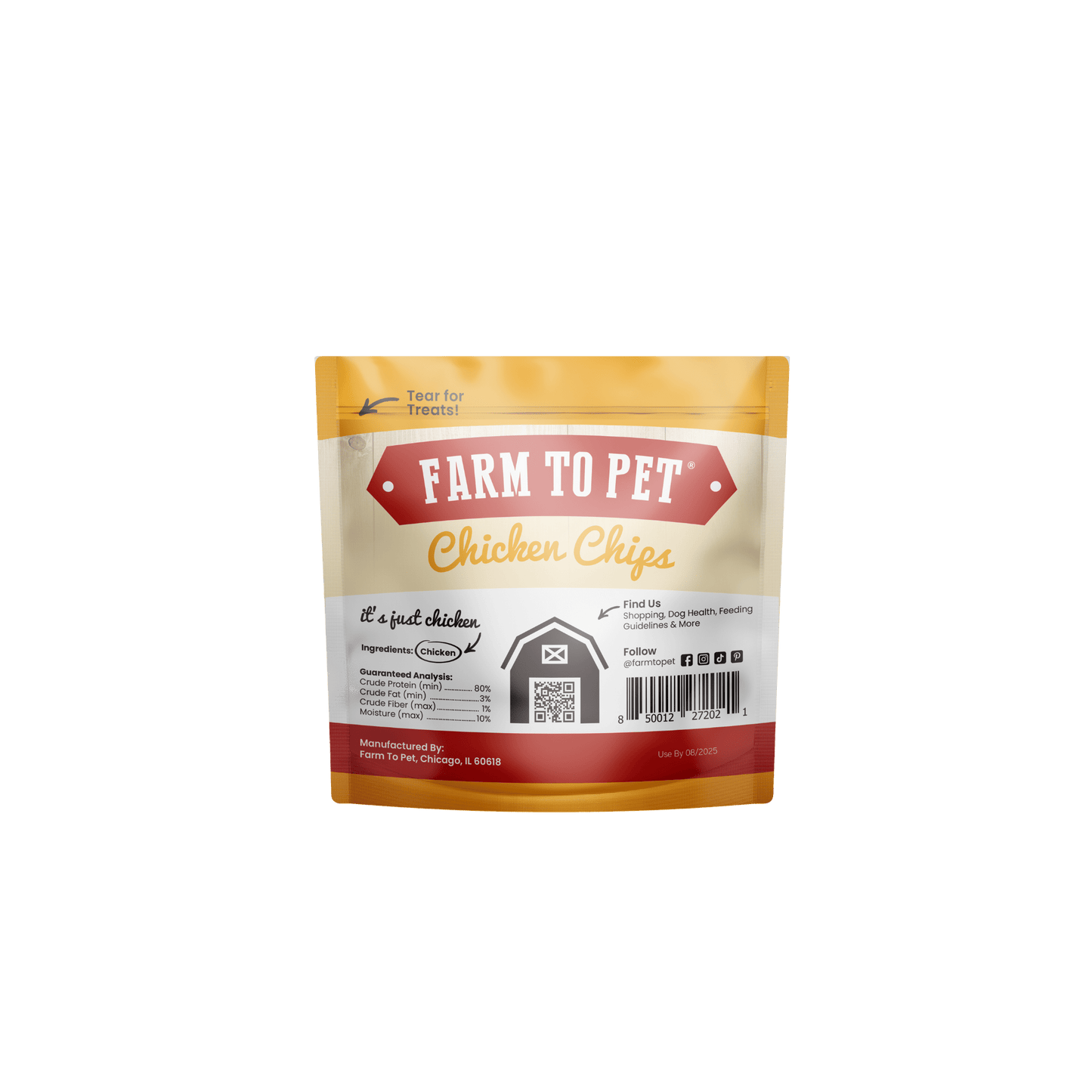Farm to Pet Chicken Chip Snack Pack Bundles