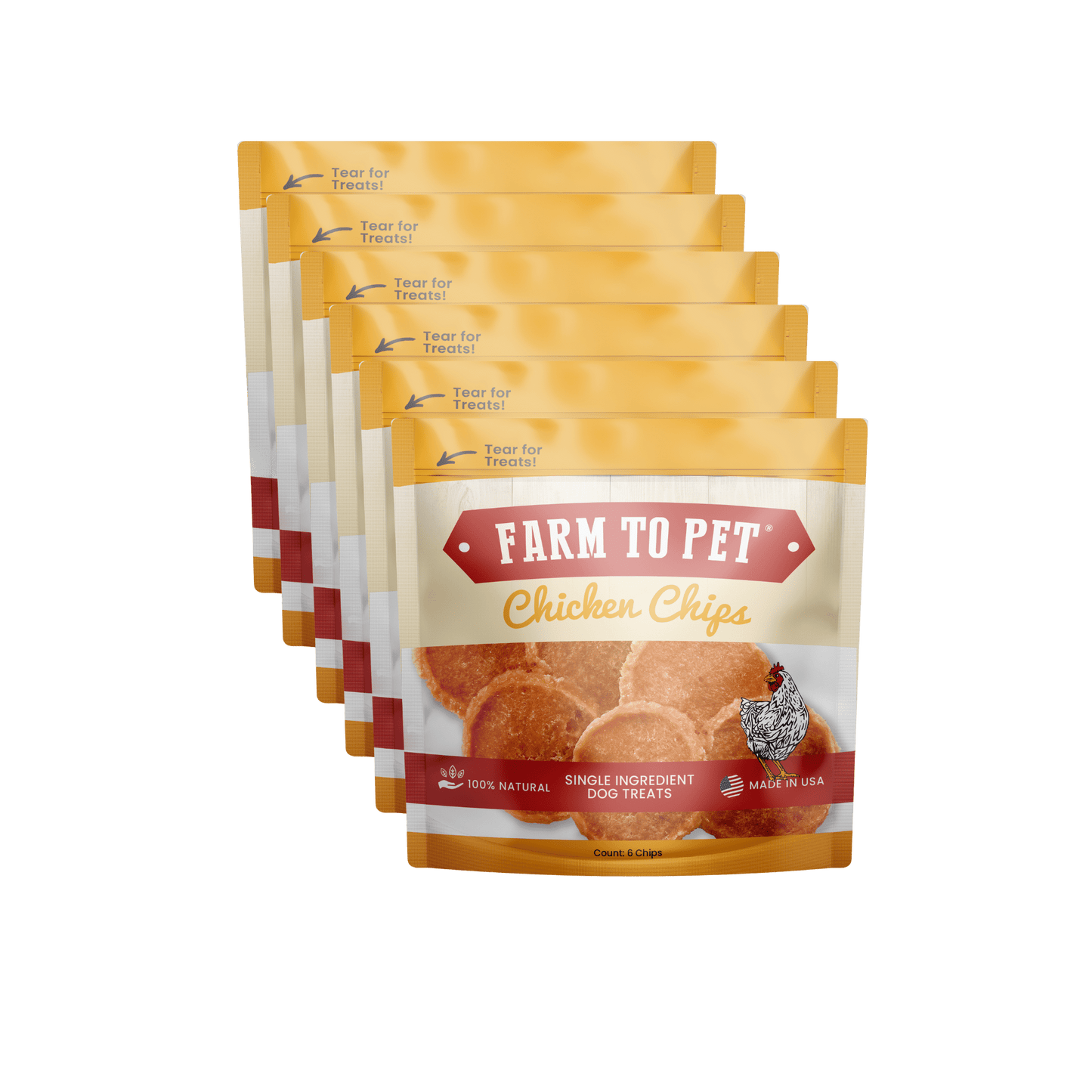 Farm to Pet Chicken Chip Snack Pack Bundles