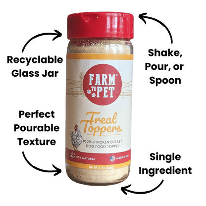 Farm to Pet Chicken Treat Dog Food Topper