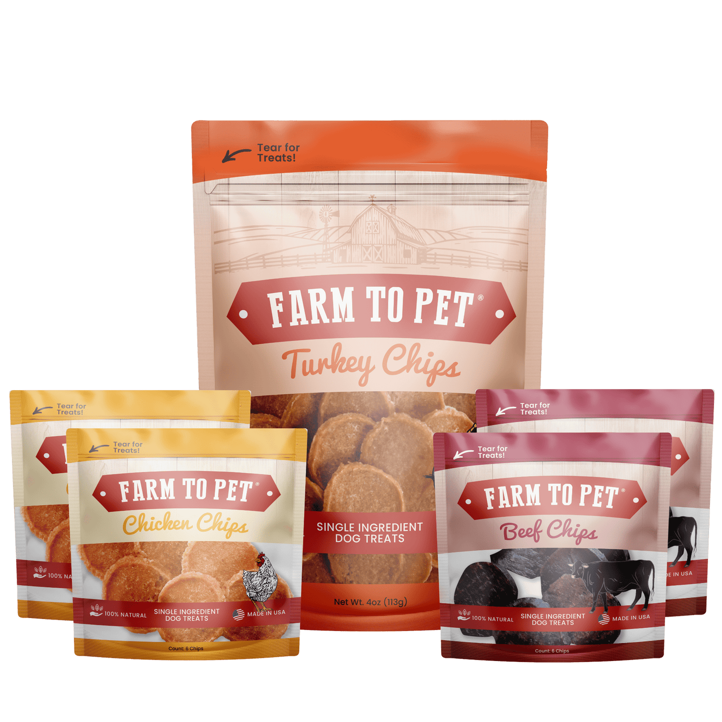 Farm to Pet Puppy Packs 'N Snacks Dog Treat Starter
