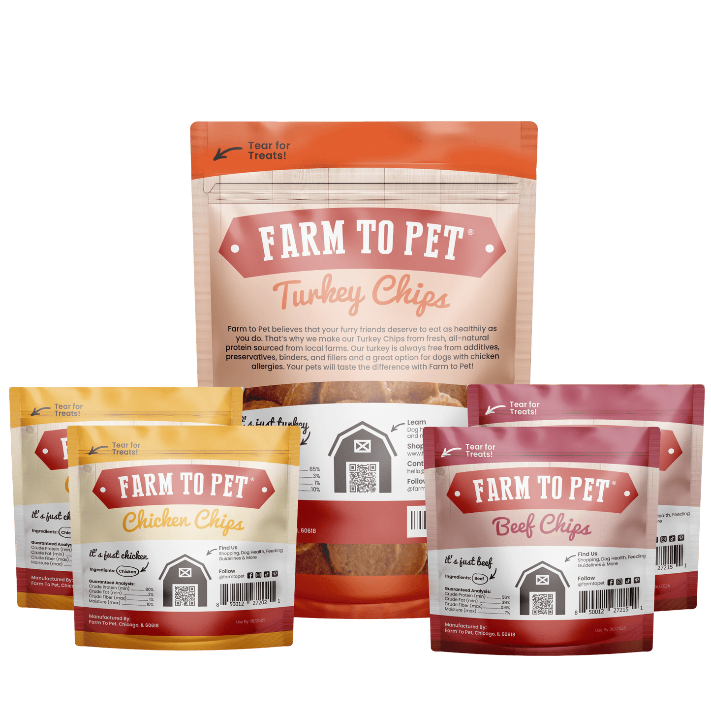Farm to Pet Puppy Packs 'N Snacks Dog Treat Starter
