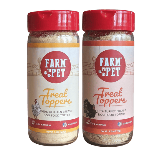 Farm to Pet Chicken & Turkey Dog Food Topper Bundle