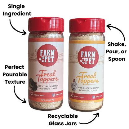 Farm to Pet Chicken & Turkey Dog Food Topper Bundle
