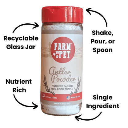 Farm to Pet Antler Powder Dog Food Topper