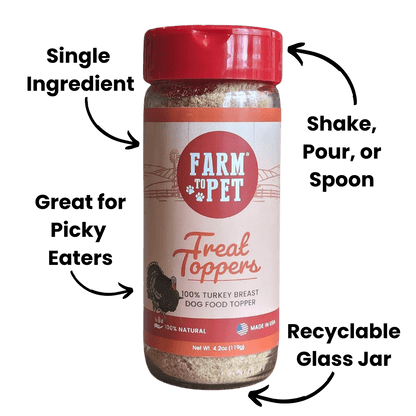 Farm to Pet Turkey Treat Dog Food Topper