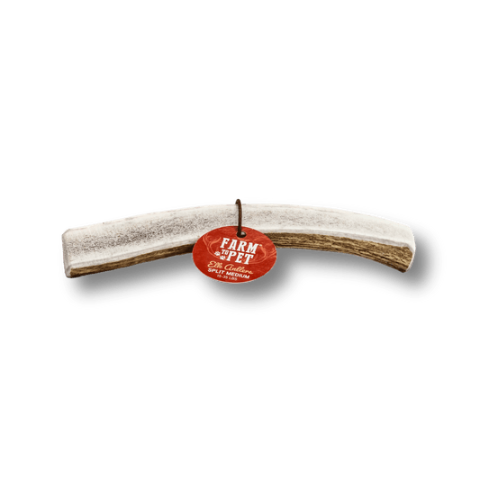 Farm to Pet Split Elk Antlers for Dogs