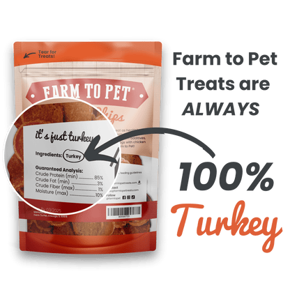 Farm to Pet Turkey Chips for Dogs