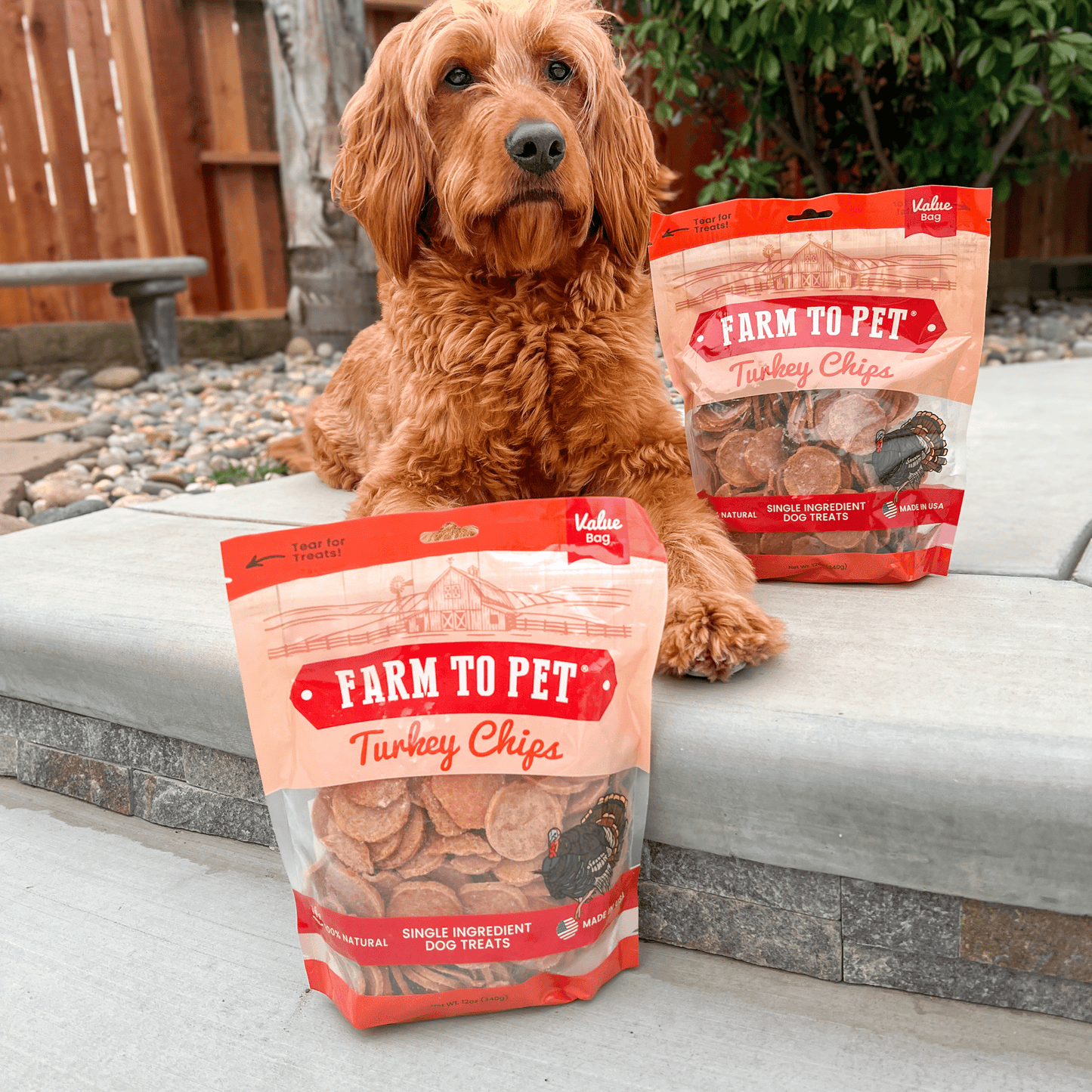 Farm to Pet Turkey Chips for Dogs