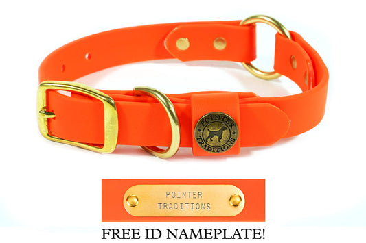 Pointer Traditions Hunting Dog Center Ring Collar - Blaze Orange