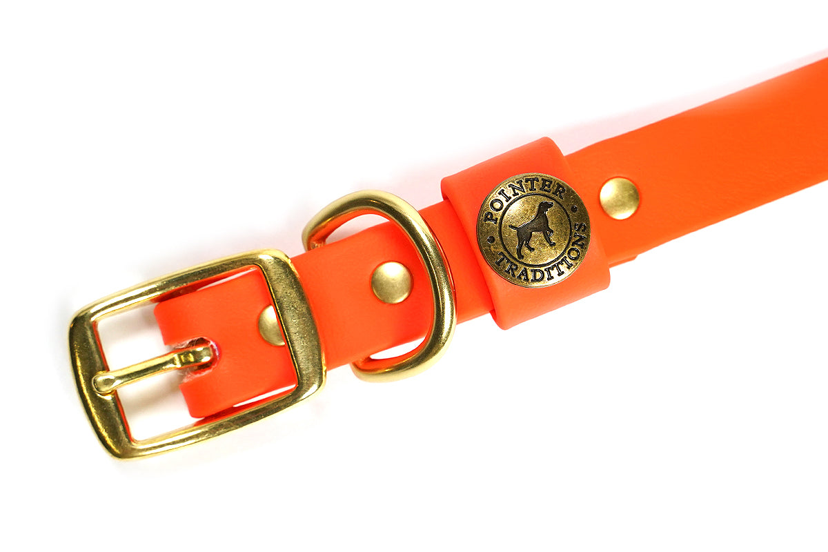 Pointer Traditions Hunting Dog Center Ring Collar - Blaze Orange