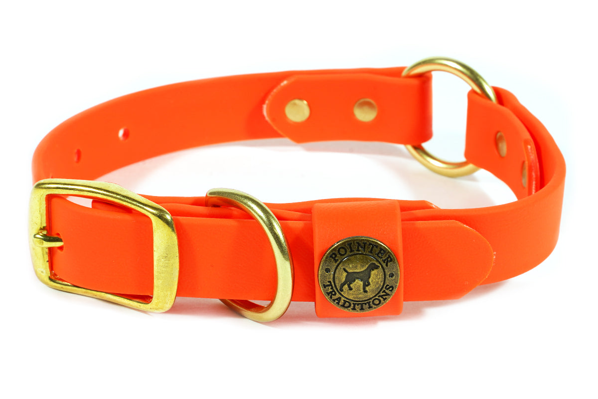 Pointer Traditions Hunting Dog Center Ring Collar - Blaze Orange