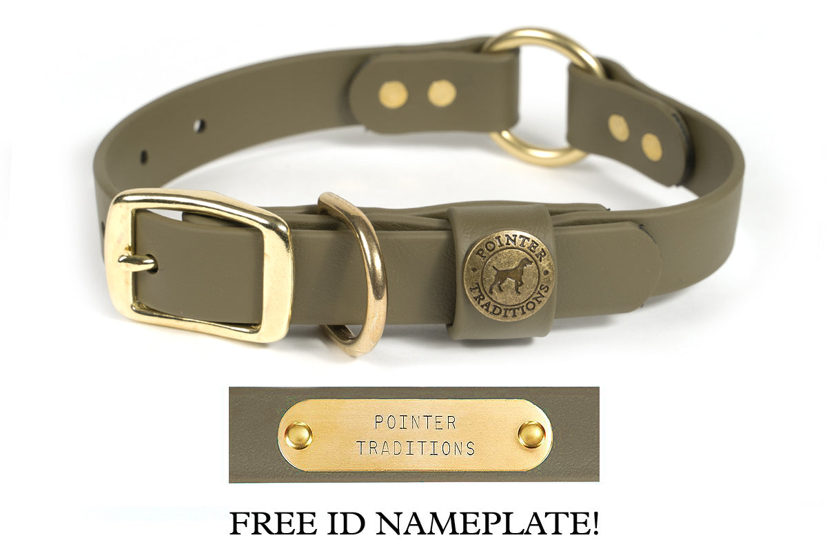 Pointer Traditions Hunting Dog Center Ring Collar - Ranger Green