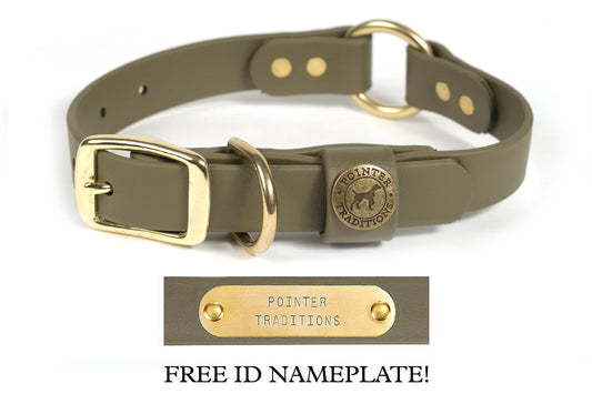 Pointer Traditions Hunting Dog Center Ring Collar - Ranger Green
