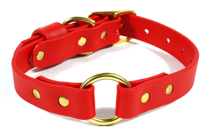 Pointer Traditions Hunting Dog Center Ring Collar - Red