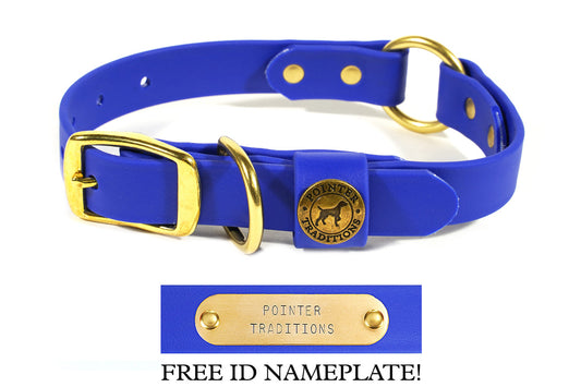 Pointer Traditions Hunting Dog Center Ring Collar - River Blue