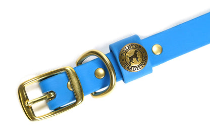 Pointer Traditions Hunting Dog Center Ring Collar - Sky Blue
